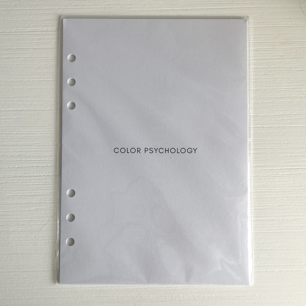 Cloth & Paper Color Psychology A5 Inserts | March 2023